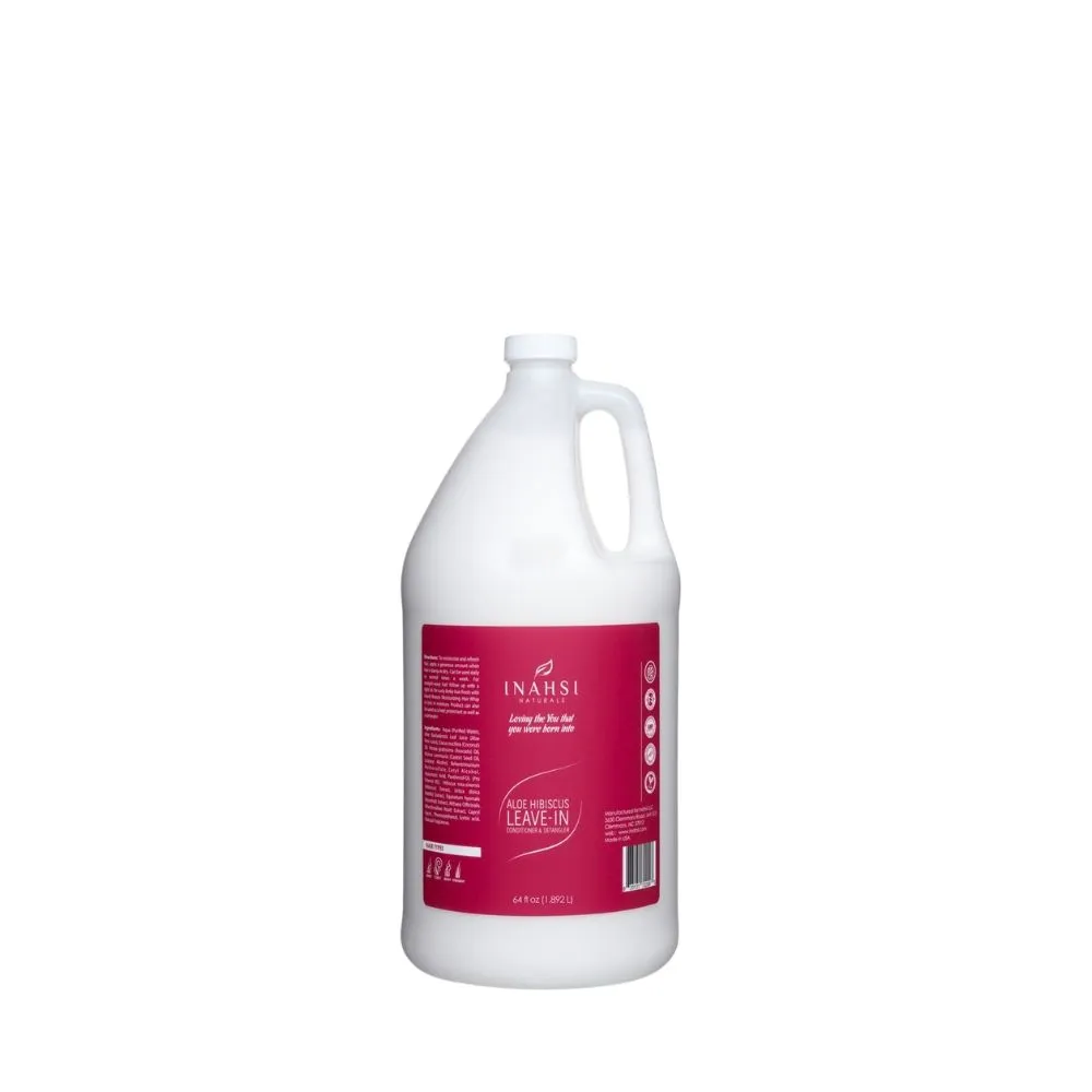 Inahsi Naturals Aloe Hibiscus Leave-In Conditioner and Detangler 1.892L