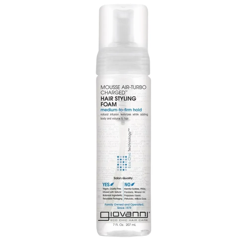 Giovanni Eco Chic Mousse Air-turbo Charged Hair Styling Foam 207ml