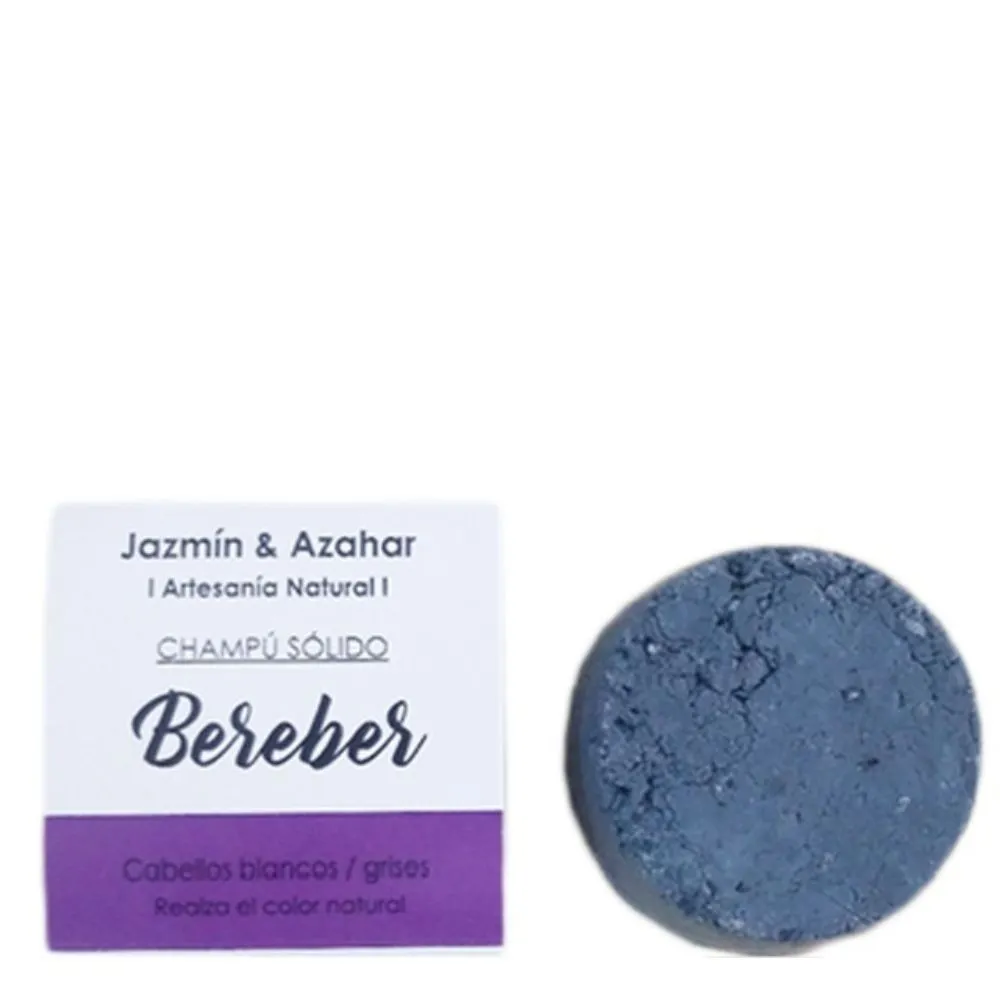 Jazmín and Azahar Champú Sólido Bereber Para Cabellos Blancos y Rubios 100g