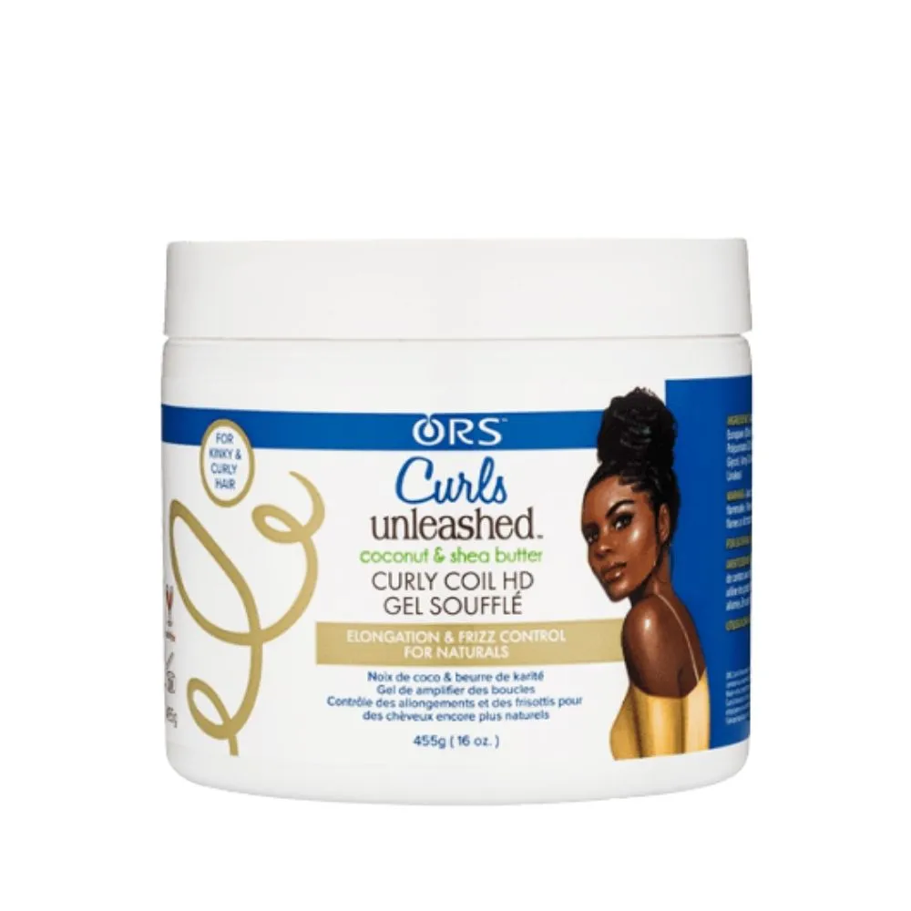 ORS Curls Unleashed Coconut and Shea Butter Curly Coil HD Gel Soufflé 455g