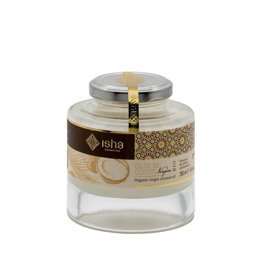 Isha Cosmetics Olio di Cocco Vergine Bio Prepoo Hidratante Piel y Cabello 150ml