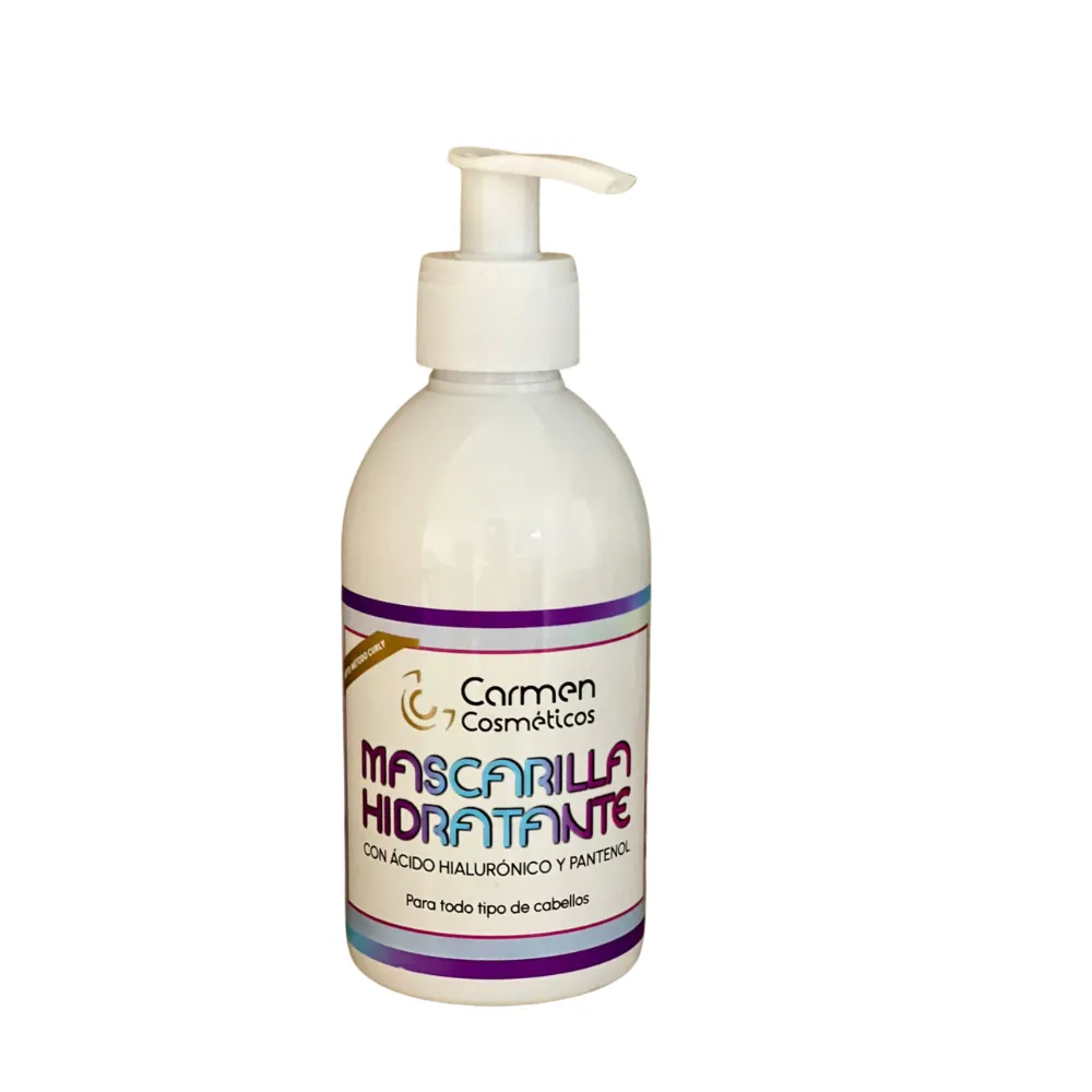 Carmen Cosméticos Mascarilla Hidratante con Ácido Hialurónico y Pantenol 250ml