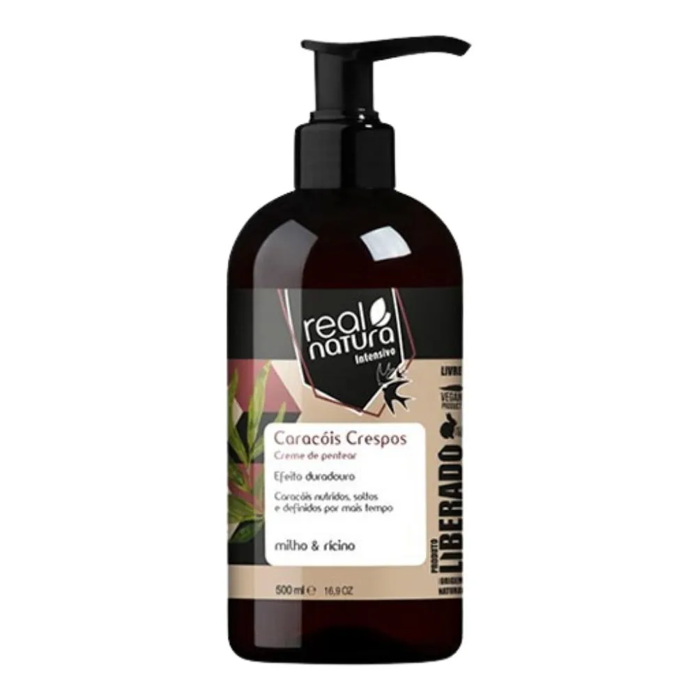 Real Natura Caracóis Crespos Creme de Pentear 500ml