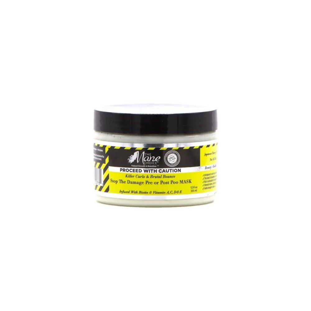 The Mane Choice Proceed With Caution Stop The Damage Pre or Post Poo Mask 340g