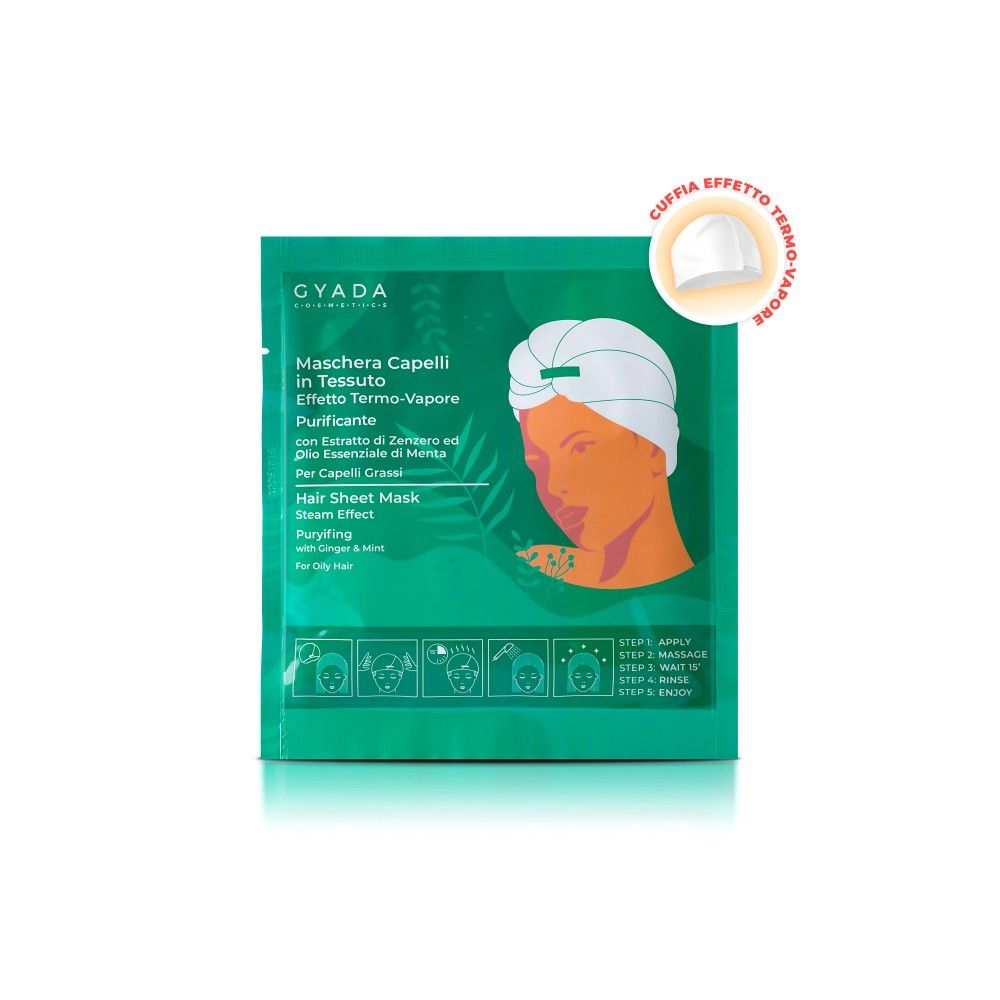 Gyada Cabello Maschera In Tessuto Effetto Termo-Vapore – Purificante E Antiforfora