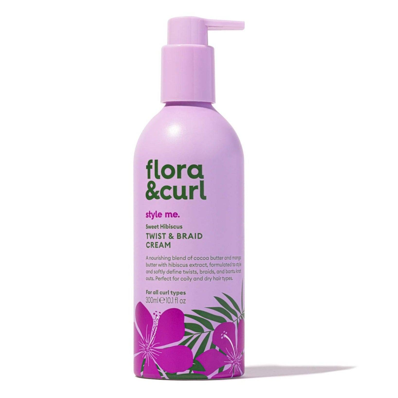 Flora & Curl Style Me Sweet Hibiscus Twist & Braid Cream 300ml