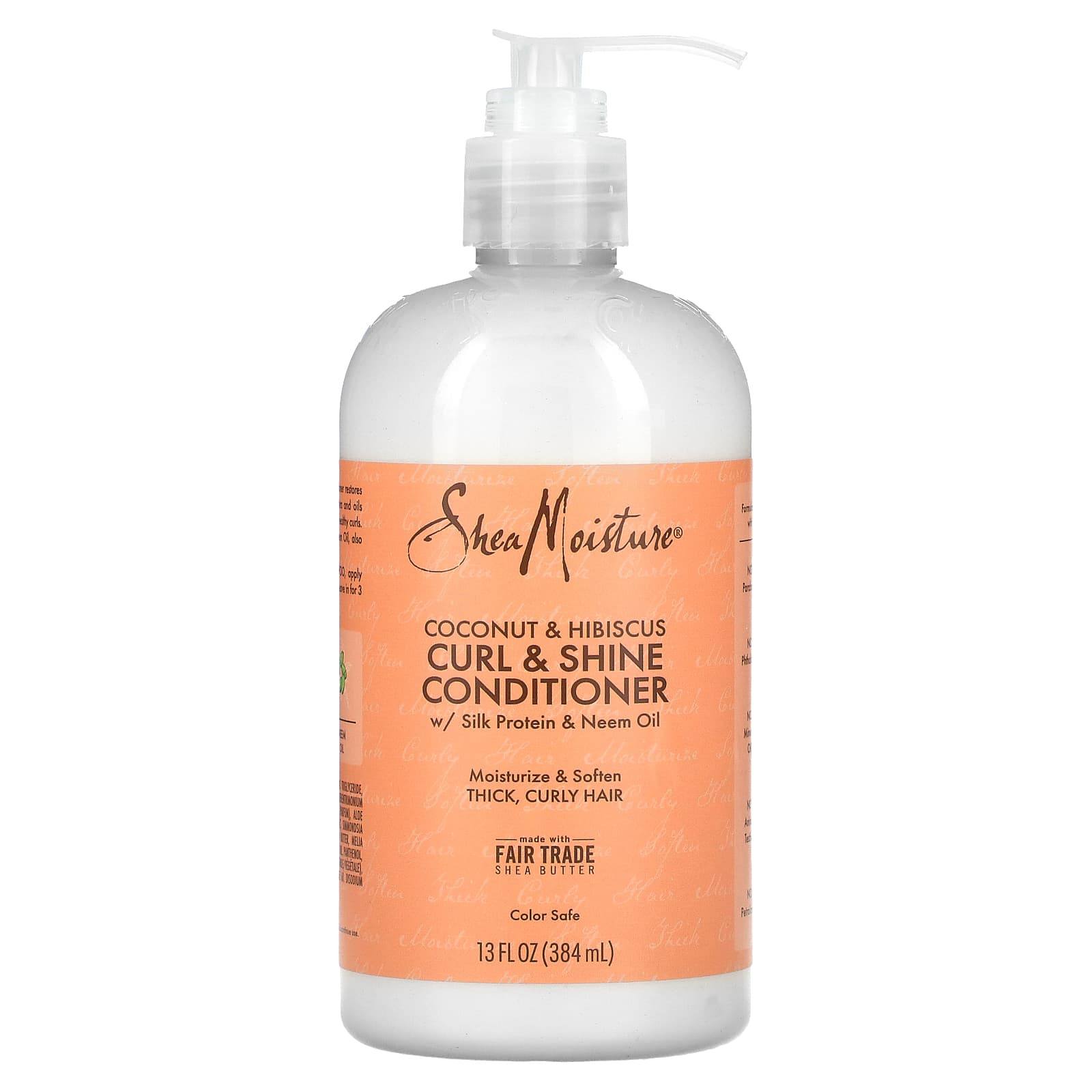 Shea Moisture Coconut & Hibiscus Curl & Shine Acondicionador 384ml
