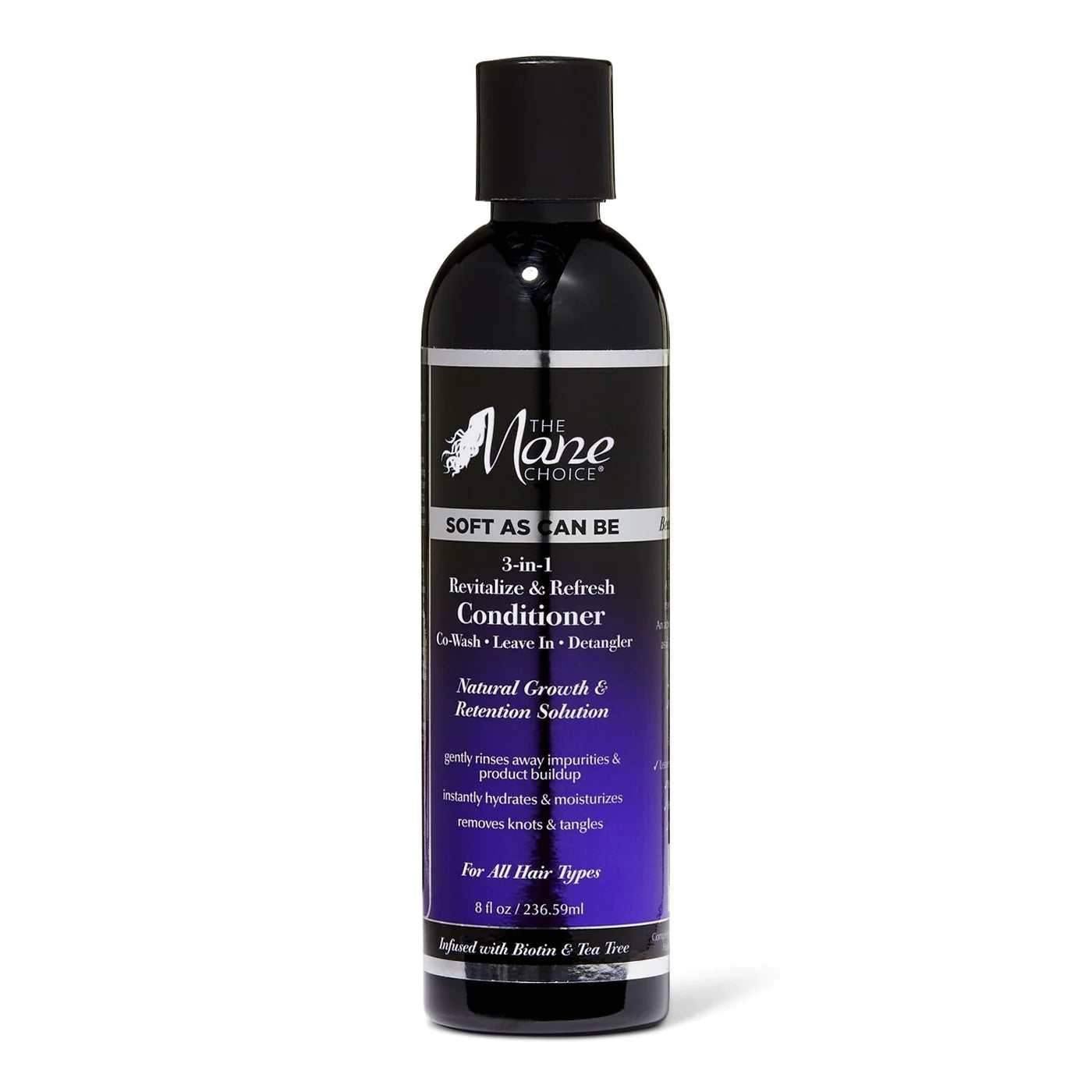The Mane Choice  Alpha Soft As Can Be Revitalize And Refresh 3-In-1 Co-Wash, Leave In, Detangler 237ml